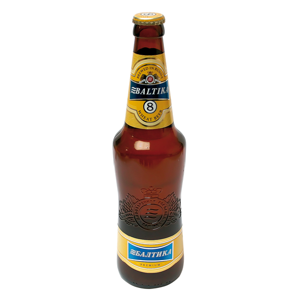 Baltika N°8 – bière blonde naturellement trouble 5,0 % vol.