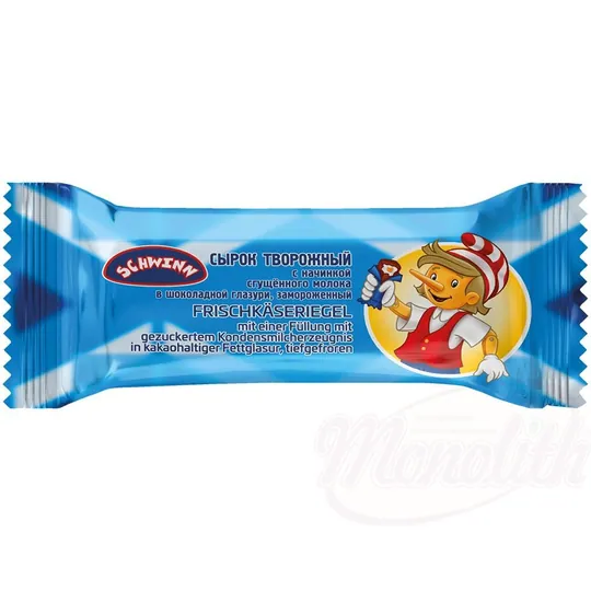 Barre de fromage frais – "Lait concentré sucré" en enrobage cacaoté, surgelée