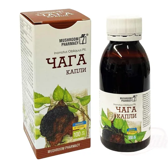 CHAGA Tropfen - Complément alimentaire au champignon chaga, solution alcoolique 30% vol., 100 ml