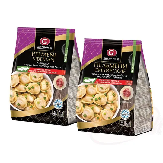 Germes Pelmeni Sibirskie – Raviolis russes farcis au porc et au bœuf, surgelés