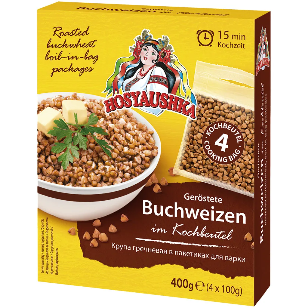 HOSYAUSHKA Sarrasin grillé – en sachets cuisson pratiques, 400 g
