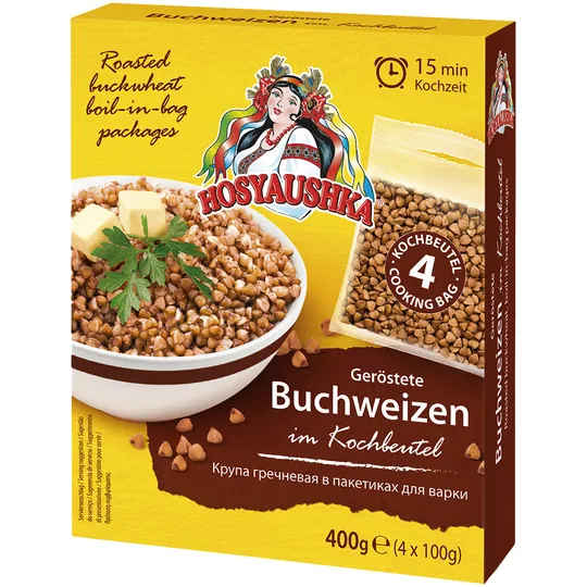 HOSYAUSHKA Sarrasin grillé – en sachets cuisson pratiques, 400 g