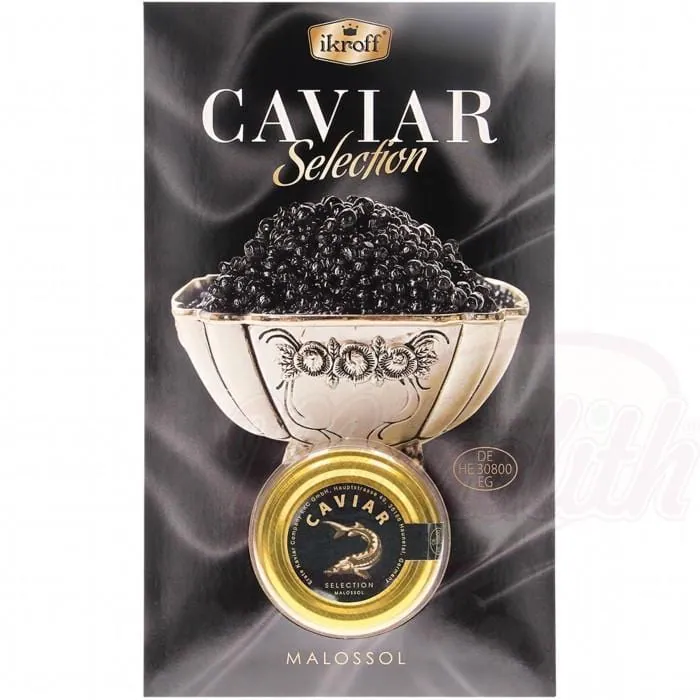 IKROFF Caviar d’esturgeon 25 g – sélection Baerii, grains fins et salage maîtrisé