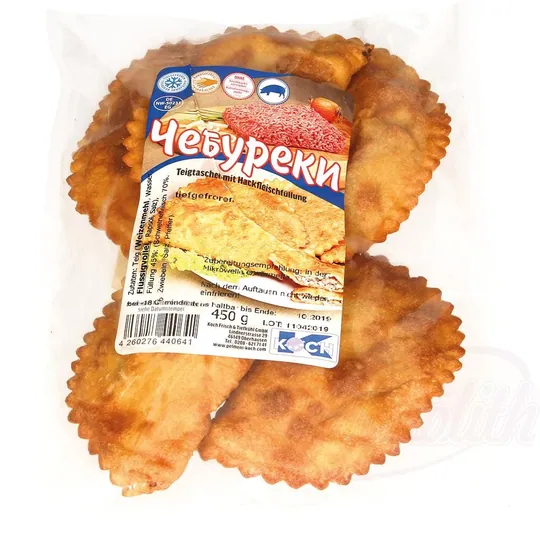 Koch – Tschebureki Poches de Pâte Frites Farcies au Porc Surgelées