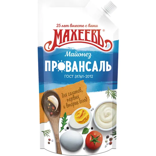 Macheev Provençale Blanche – mayonnaise onctueuse pour salades, 200 ml