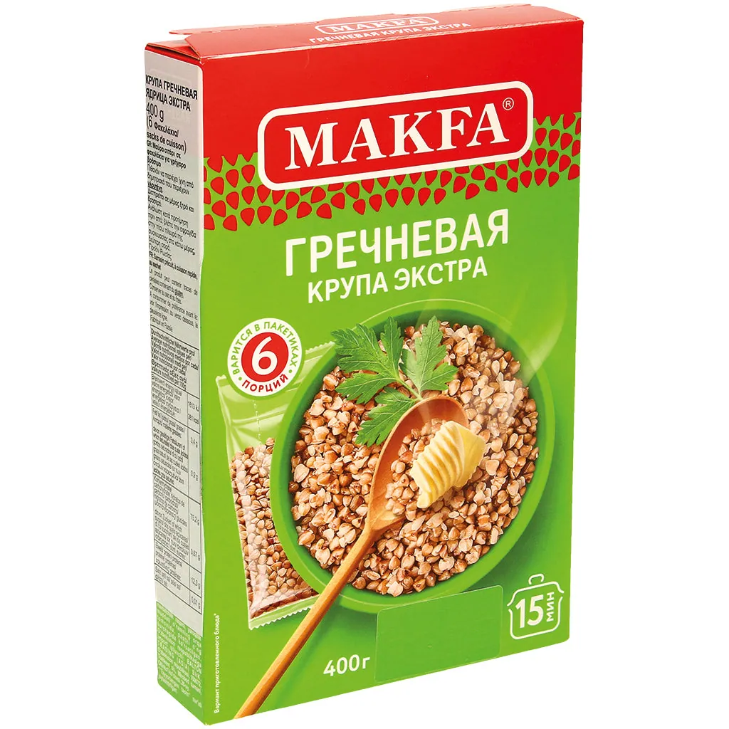 Makfa Sarrasin traité à la vapeur – en sachets cuisson pratiques 5 × 80 g