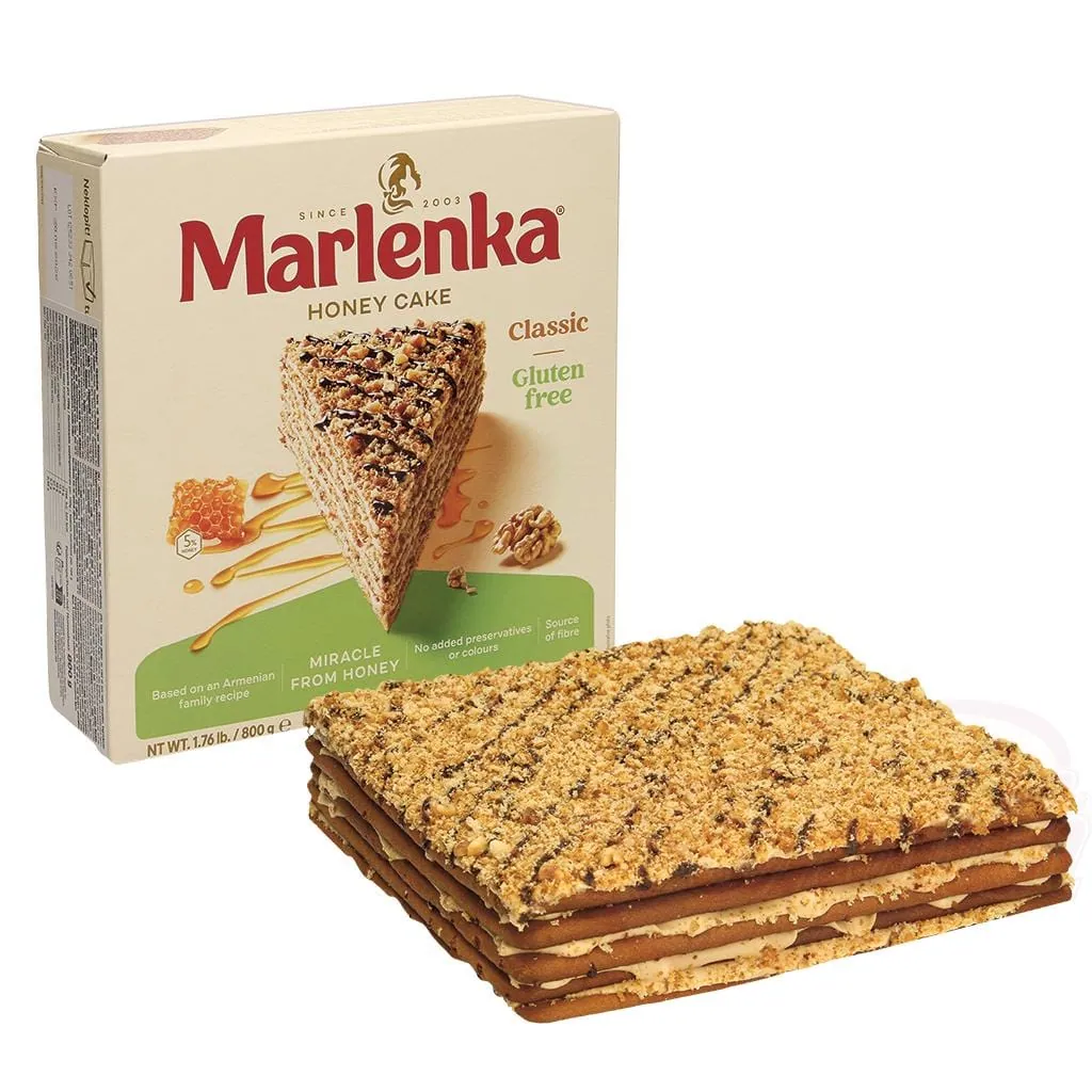 Marlenka – Tarte Surgelée Sans Gluten Crème, Miel & Noix