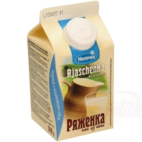 Milochka Ryazhenka – boisson lactofermentée 3,5 % MG