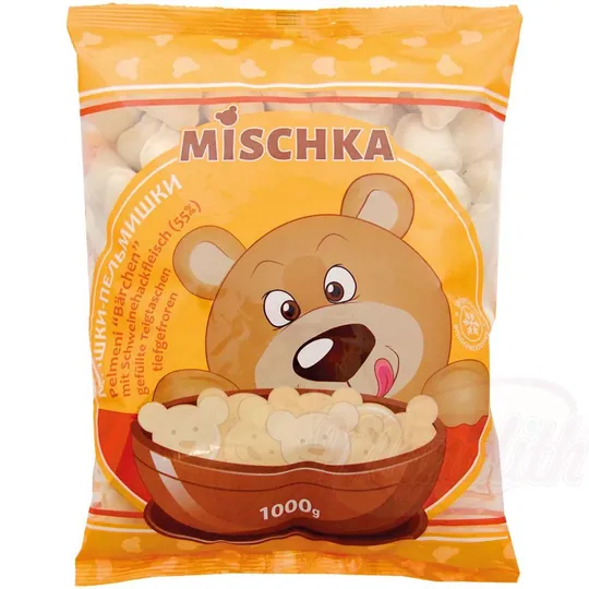 Mischka – Pelmeni Bärchen Oursons Farcis au Porc Surgelés