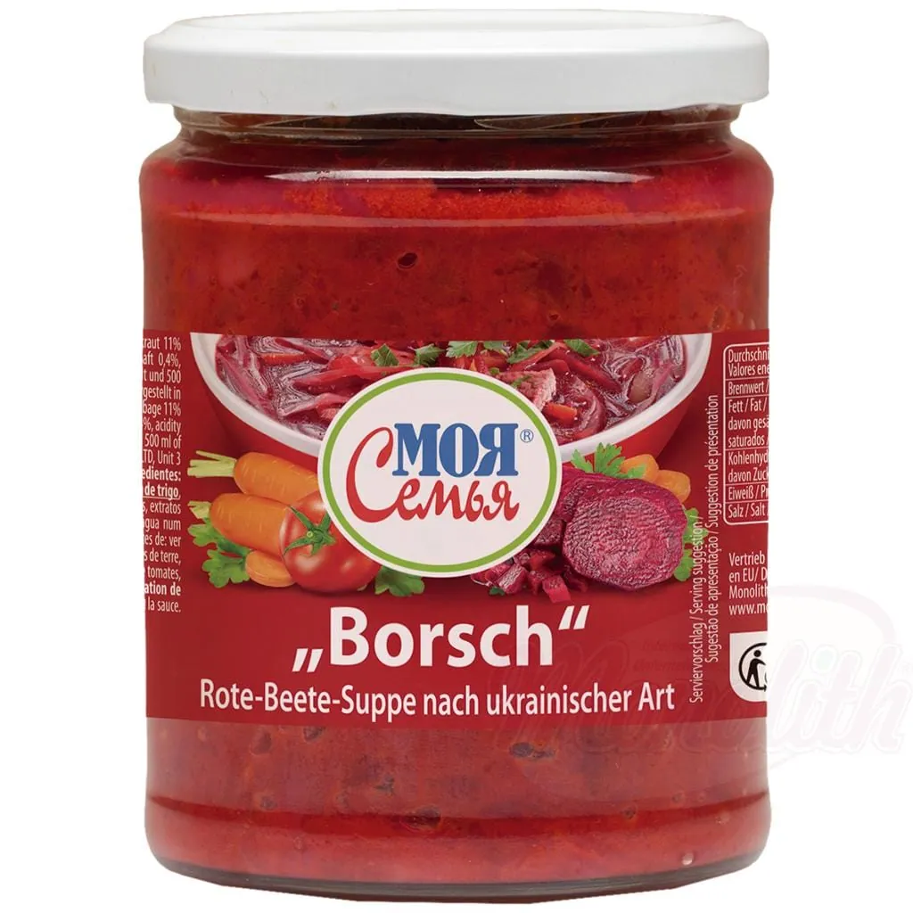 MOJA SEMJA Soupe aux betteraves à l’ukrainienne – rubis franc, choucroute subtile