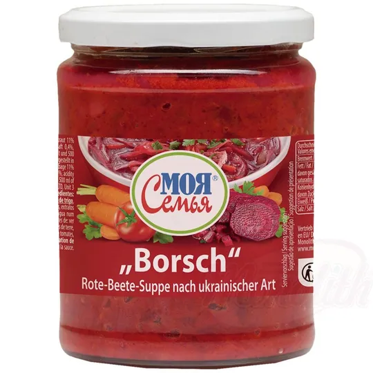 MOJA SEMJA Soupe aux betteraves à l’ukrainienne – rubis franc, choucroute subtile