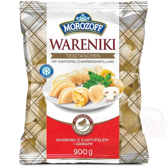 MOROZOFF – Wareniki Farcis aux Pommes de Terre et Champignons Surgelés