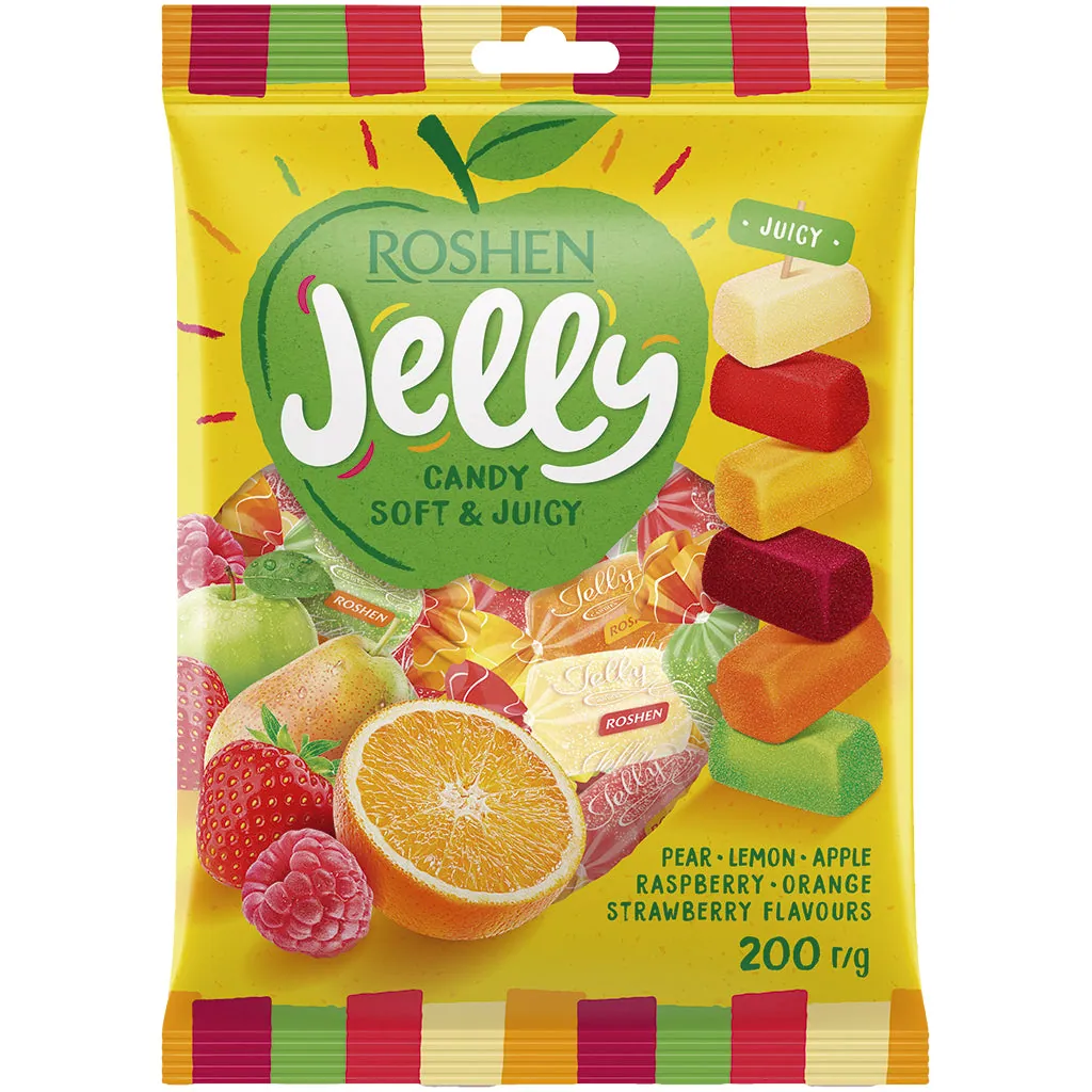 ROSHEN Jelly – confiseries gélifiées aux 6 saveurs fruitées