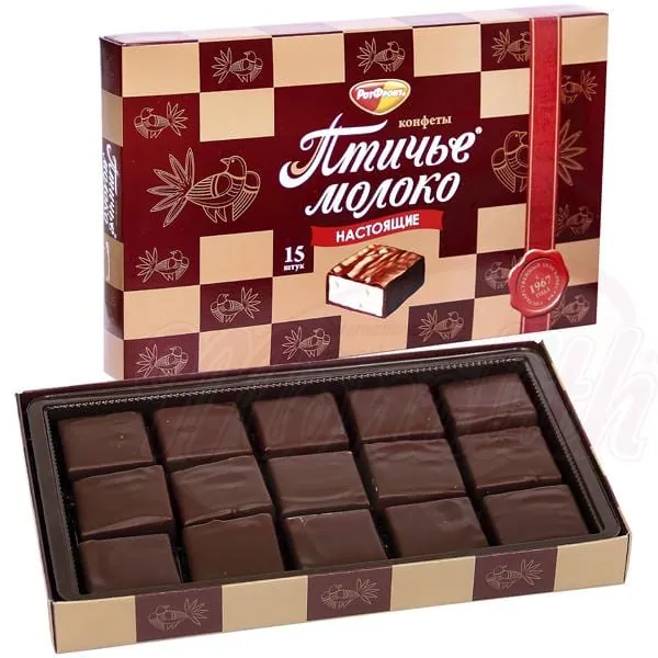 Rot Front — Lait d’oiseau avec guimauves crème-vanille, glaçage cacao