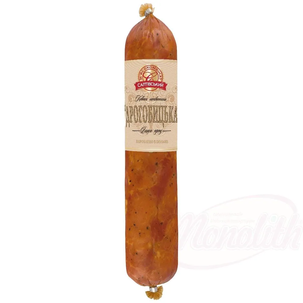 Saltiwski Mjasokombinat Saucisse "Drogobycka" – porc fumé, grosse mouture, à l’ukrainienne