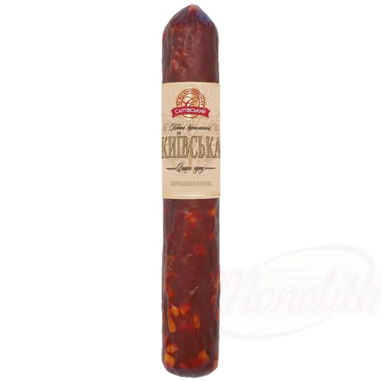 Saltiwski Mjasokombinat Saucisse "Kijowska" – porc, cuite et fumée, à l’ukrainienne