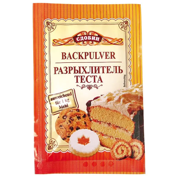 Sdobin Poudre à lever – levée régulière pour gâteaux et pâtes 33 g