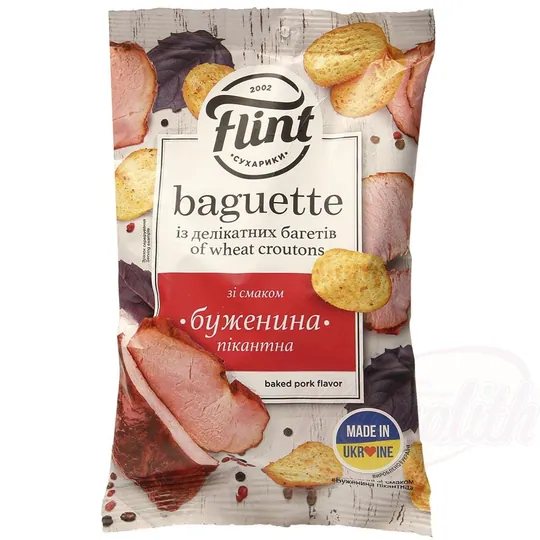 Snacks au pain de blé aromatisés au porc cuit épicé