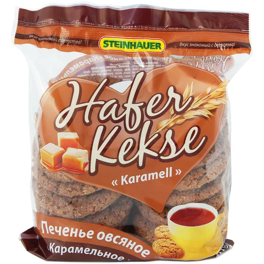 Steinhauer Biscuits à l’avoine caramel – croquants au lait et cannelle 300 g