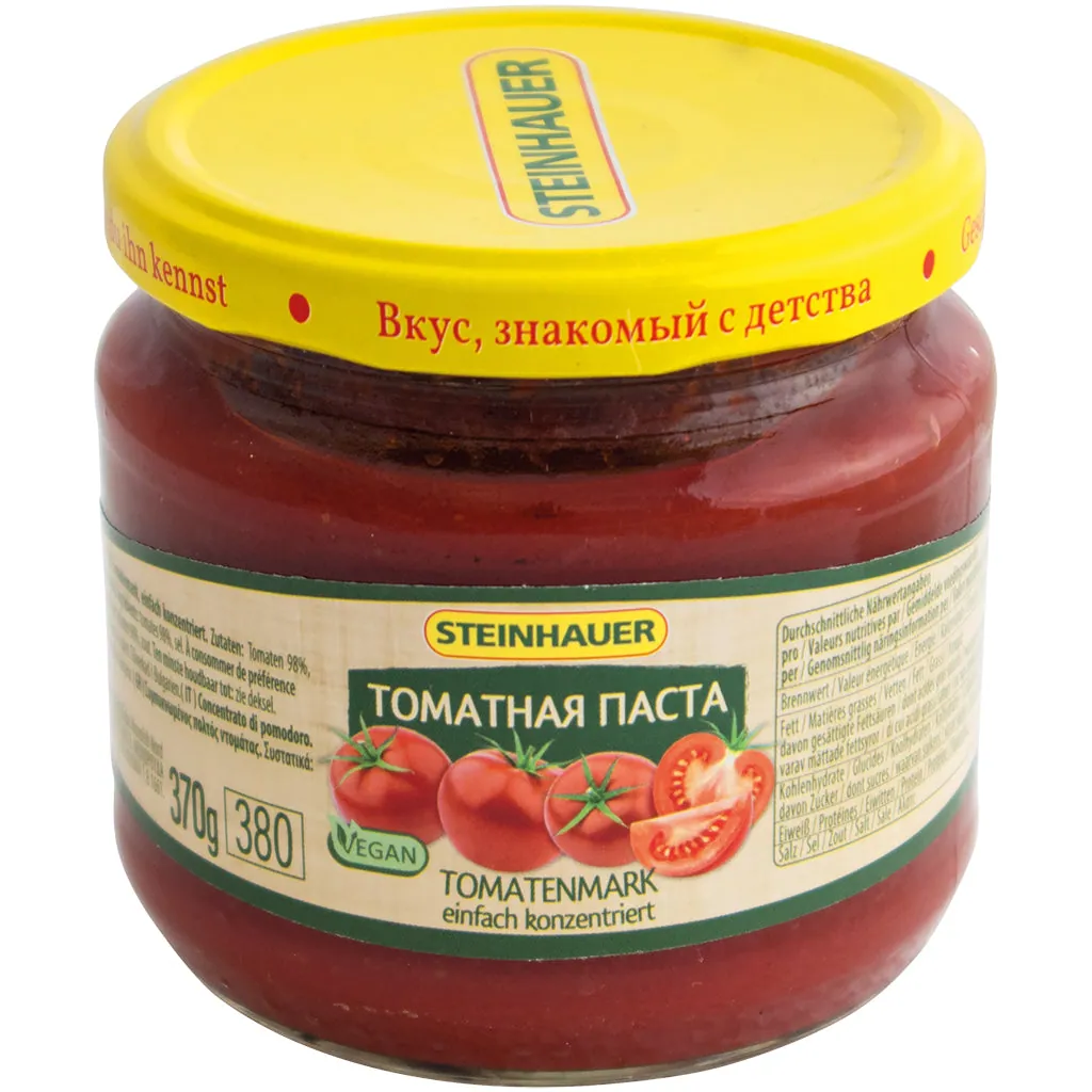 Steinhauer Concentré de tomates simple – base cuisine riche en goût 380 g