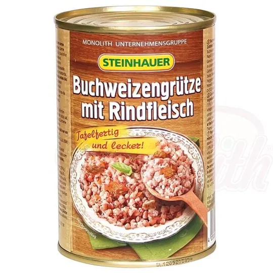 Steinhauer Gruau de sarrasin au bœuf – kacha généreuse, bœuf et bacon
