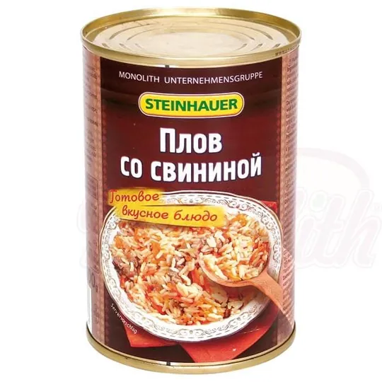 Steinhauer Plat de riz au porc – recette "plov" généreuse