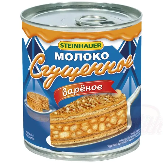 Steinhauer Sgouchonka Varionka 6 % – lait condensé sucré cuit, texture onctueuse et notes de caramel