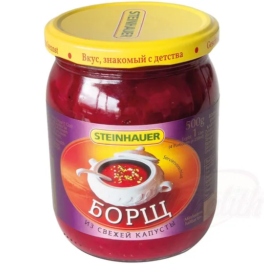 Steinhauer Soupe "Borchtch" au chou blanc – betterave et chou, recette traditionnelle