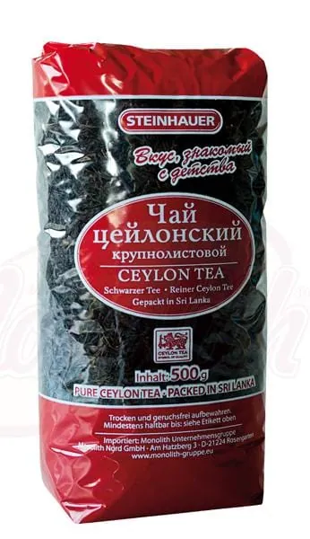 Steinhauer Thé noir de Ceylan – grande feuille, vif & long en bouche