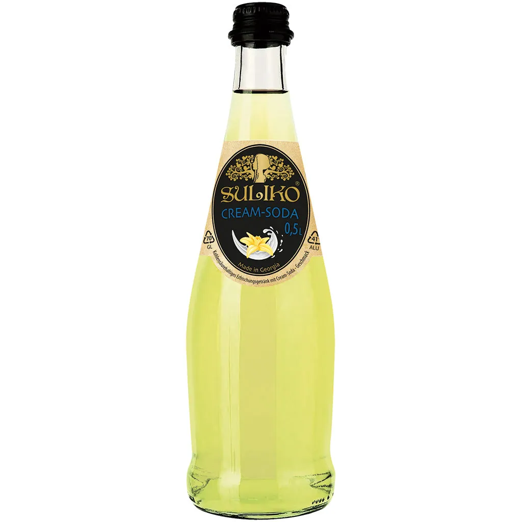 SULIKO Cream-Soda – boisson gazeuse douce et vanillée 0,5 L