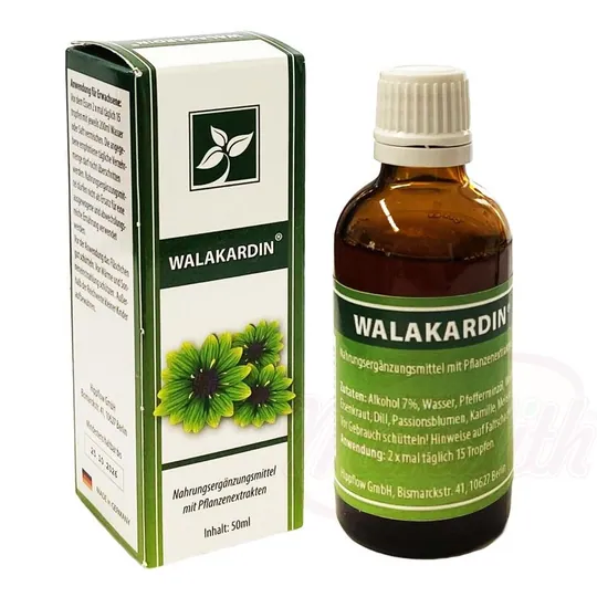 Teinture Walakardin - Macérat de plantes apaisantes et menthe poivrée, extrait hydroalcoolique 50 ml