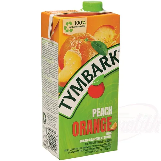 Tymbark – Boisson Orange & Pêche Rafraîchissante