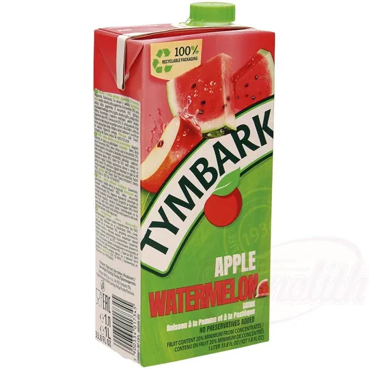 Tymbark Pomme & pastèque – boisson rafraîchissante sans bulles, avec sucre et édulcorant