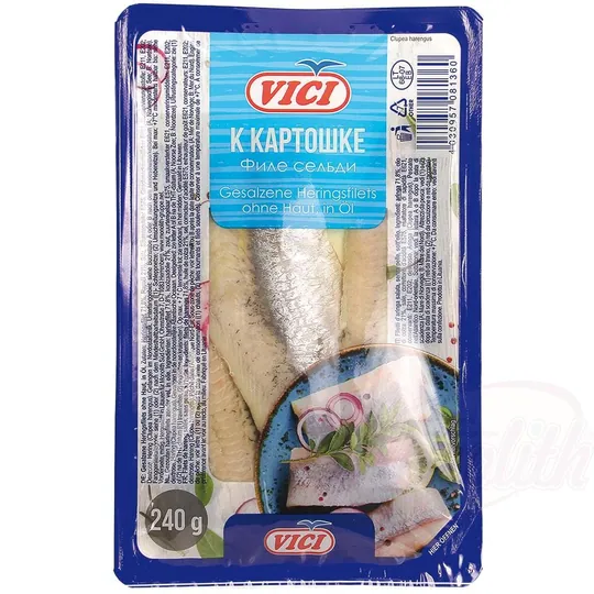Vici Filets de hareng "K kartoshke" à l’huile – pour pommes de terre