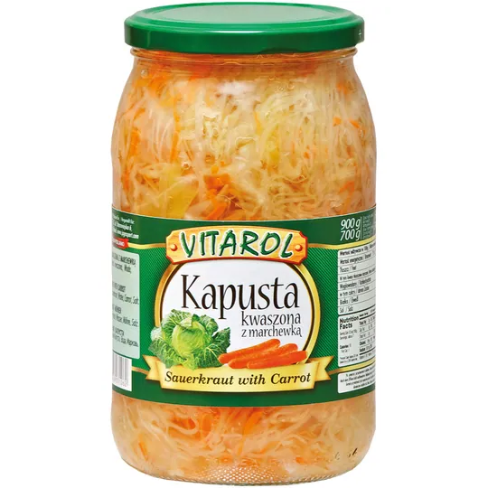 VITAROL Choucroute aux carottes – croquant naturel, saumure équilibrée