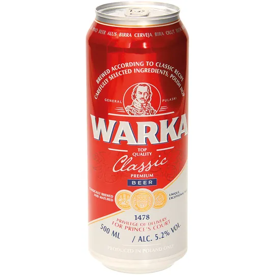 Warka Classic – blonde polonaise équilibrée 5,2% vol.