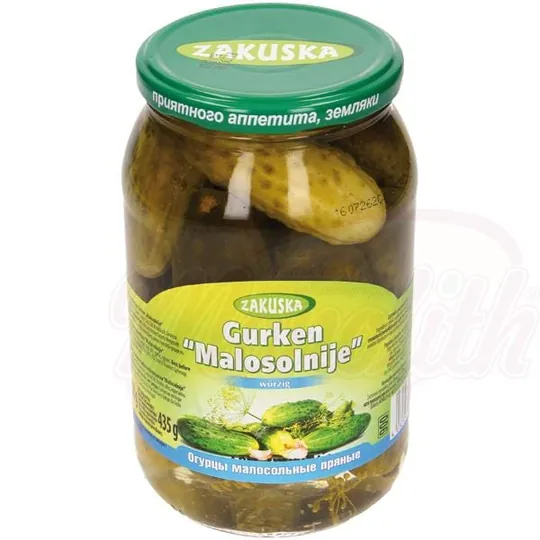 Zakuska Concombres épicés marinés « Malosolnije » – croquants, aneth & raifort