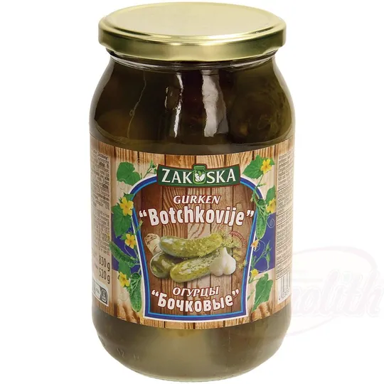 Zakuska Concombres fermentés "Botschkovije" – recette polonaise, goût de tonneau