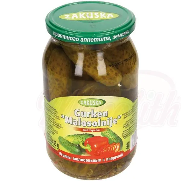 Zakuska Concombres "Malosolnije" au paprika – paprika doux & aneth, marinade au vinaigre