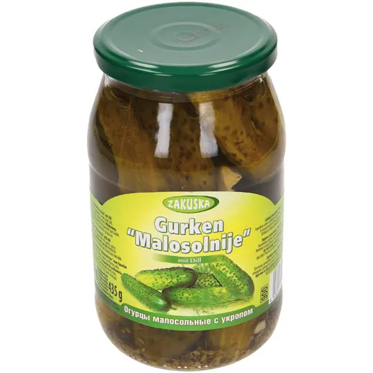 Zakuska Concombres marinés Malosolnije – à l’aneth, notes d’ail et d’épices 850 g
