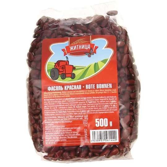 Zhitniza Haricots rouges – légumineuses sèches pour chili et ragoûts 500 g
